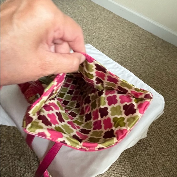 VTG Vera Bradley Hello Dahlia Flip Hipster Long Strap Crossbody EUC - Picture 7 of 11